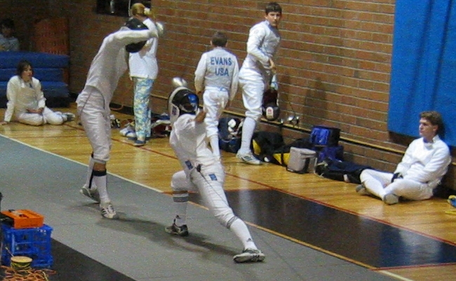 U-18 Epee in progress